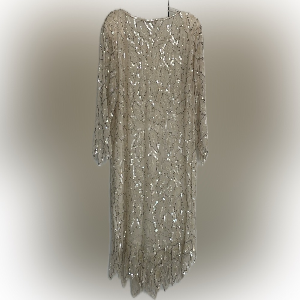 SAINT HONORE Vintage 80’s Beaded Silk Dress